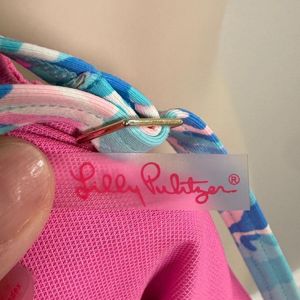 Lilly Pulitzer Women's Brenta Tankini Cabana Cocktail‎ Blue Ibiza Swim Top Sz  6 - Picture 7 of 8